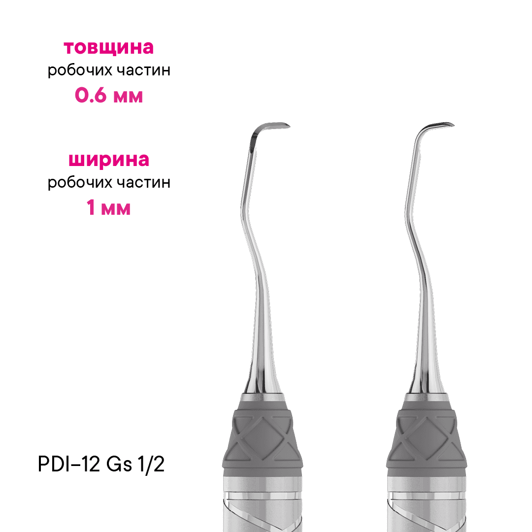 Кюрета Грейсі Standart 1- PDI-12Gs-1/2 — зображення 2