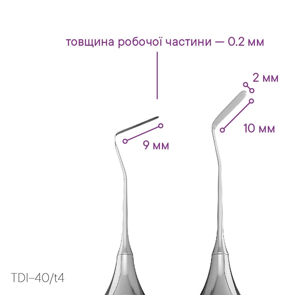 Гладилка для естетичного моделювання композиту TDI-40/t4 — зображення 2