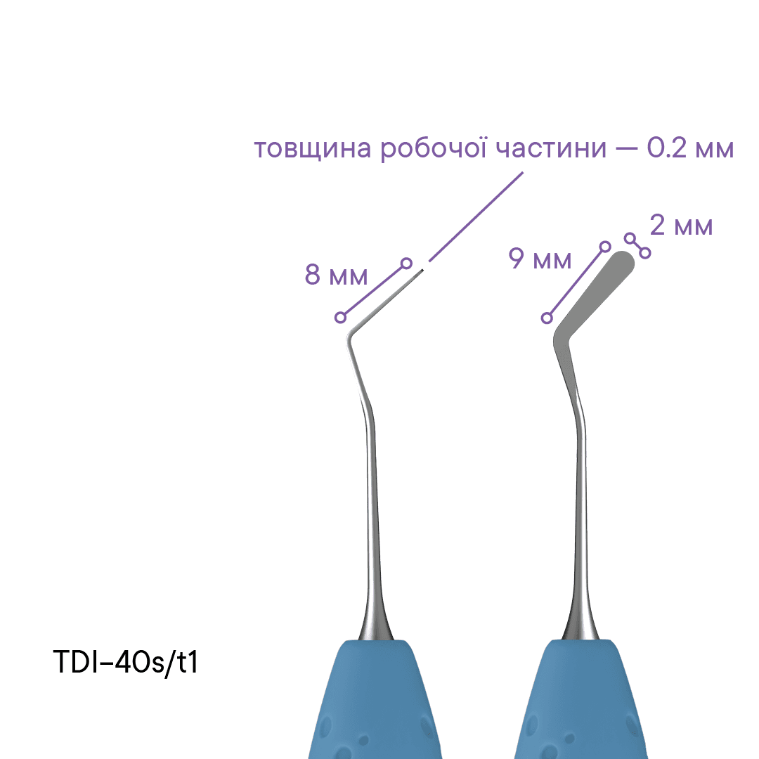 Гладилка тонка для реставрацій TDI-40s/t1 — зображення 2