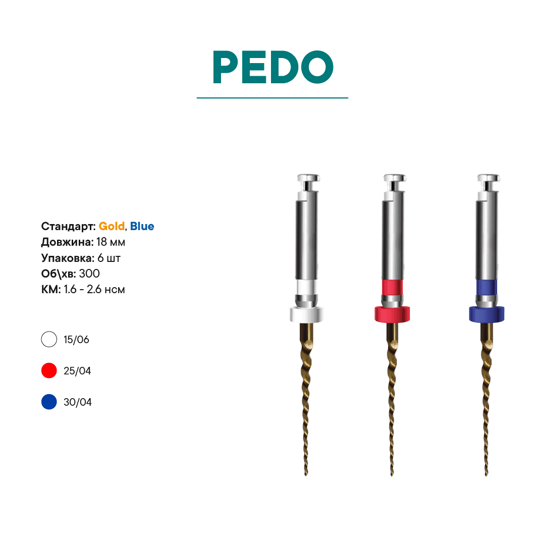 Набір Pedo, (18 mm) Gold