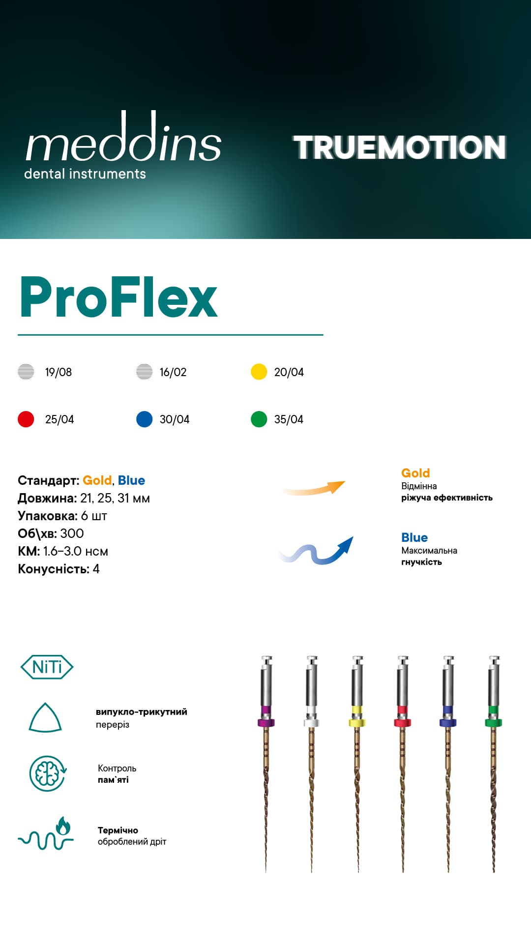 Набір ProFlex, (21 mm) Gold
